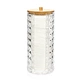 Cotton Swab box w/bamboo lid